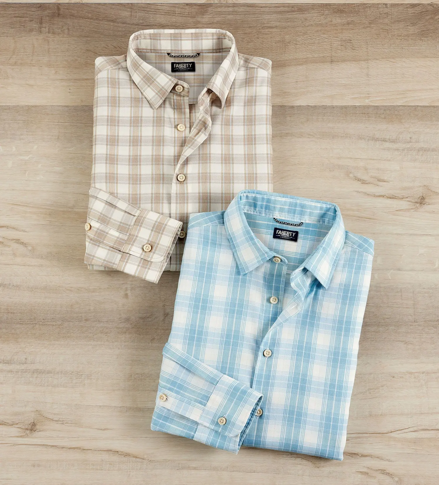 Men's Faherty Movement Monterrey Checked Cotton Long-Sleeve Casual Top Shirt