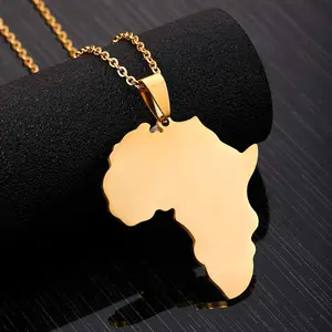 Africa Pendant Necklace - African Continent Map