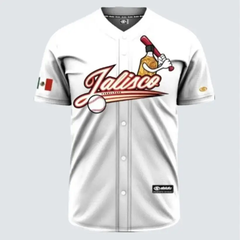 WHITE JALISCO TEQUILEROS BASEBALL JERSEY