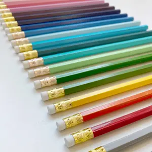 25 Personalized Pencils gold foil;  Hexagonal #2 Pencils, Hand Pressed, Suitable for Various Occasions