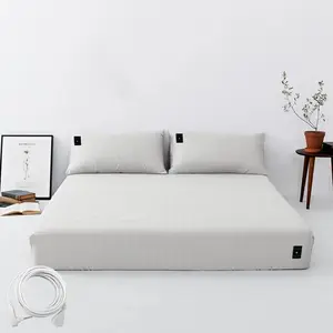Grounding Sheets  Size Grounding Fitted Sheet with Cord,   Sleep Solution, Deep Pocket Grounding Bed Cover for Enhanced Well-Being(,76x80x14in, White)