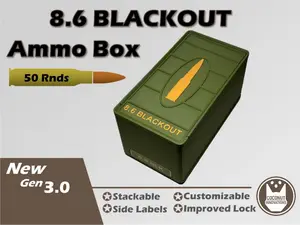 Ammo Storage Box 8.6 Blackout - 50 Rounds