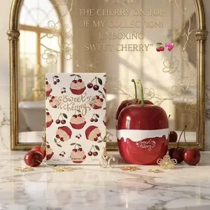Sweet Cherry EDP for her. Delightful gourmand scent, focusing on the sensory experience of a sweet dessert.Playful, indulgent, delicious, nostalgic, and overtly feminine. It is designed to be comforting and sweet.