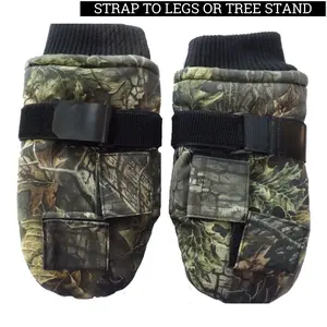 Stand Mitts by Chill-N-Reel: Warm Thumbless Mittens for Hunting, Ice Fishing, Sporting Events, Camping. Strap to Tree Stands, Camping Chairs, or Legs!