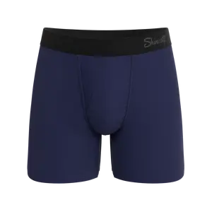The Big Blue | Shinesty Navy Ball Hammock® Pouch Underwear With Fly