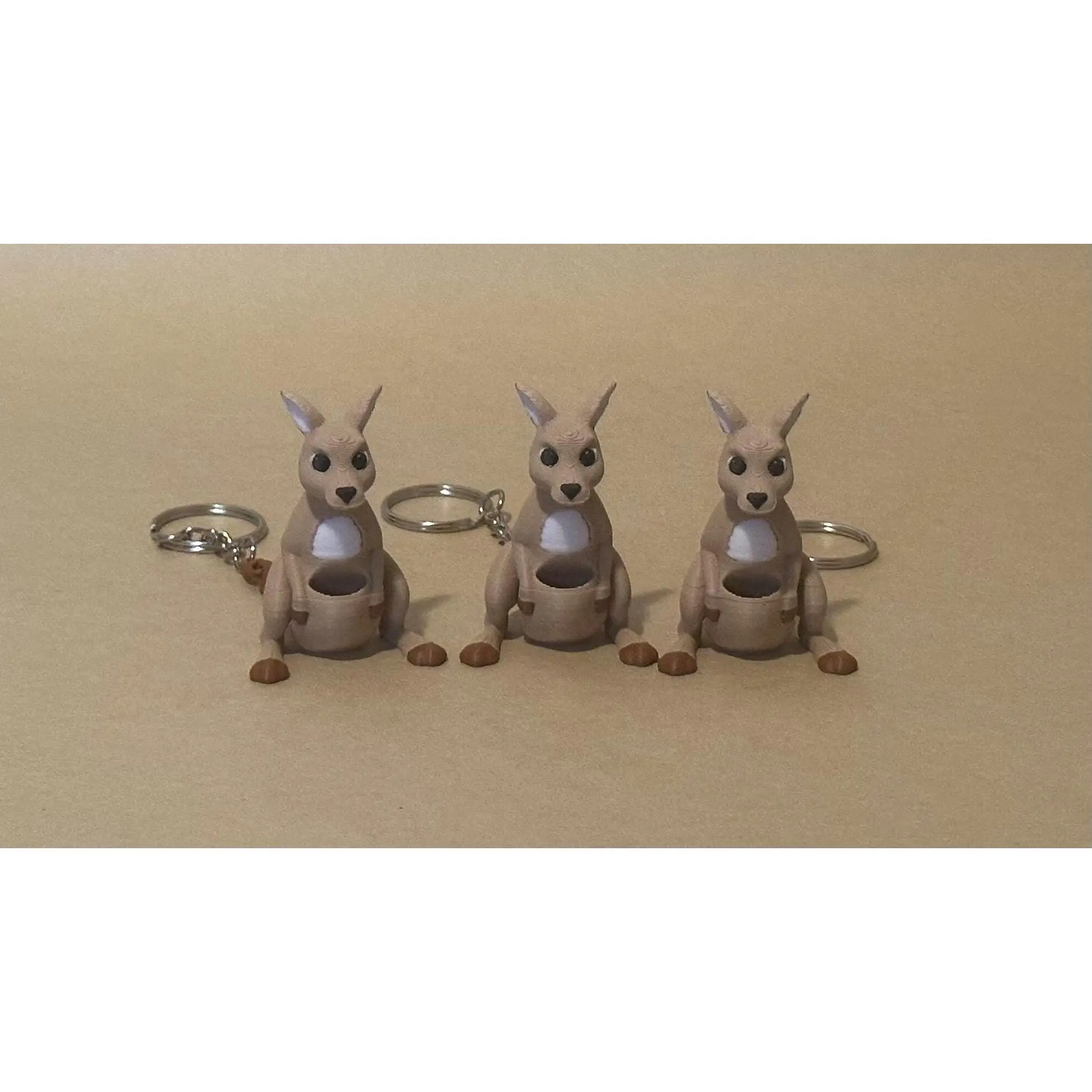 Kicking Kangaroo - Articulated Flexi moving keychain