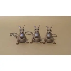 Kicking Kangaroo - Articulated Flexi moving keychain