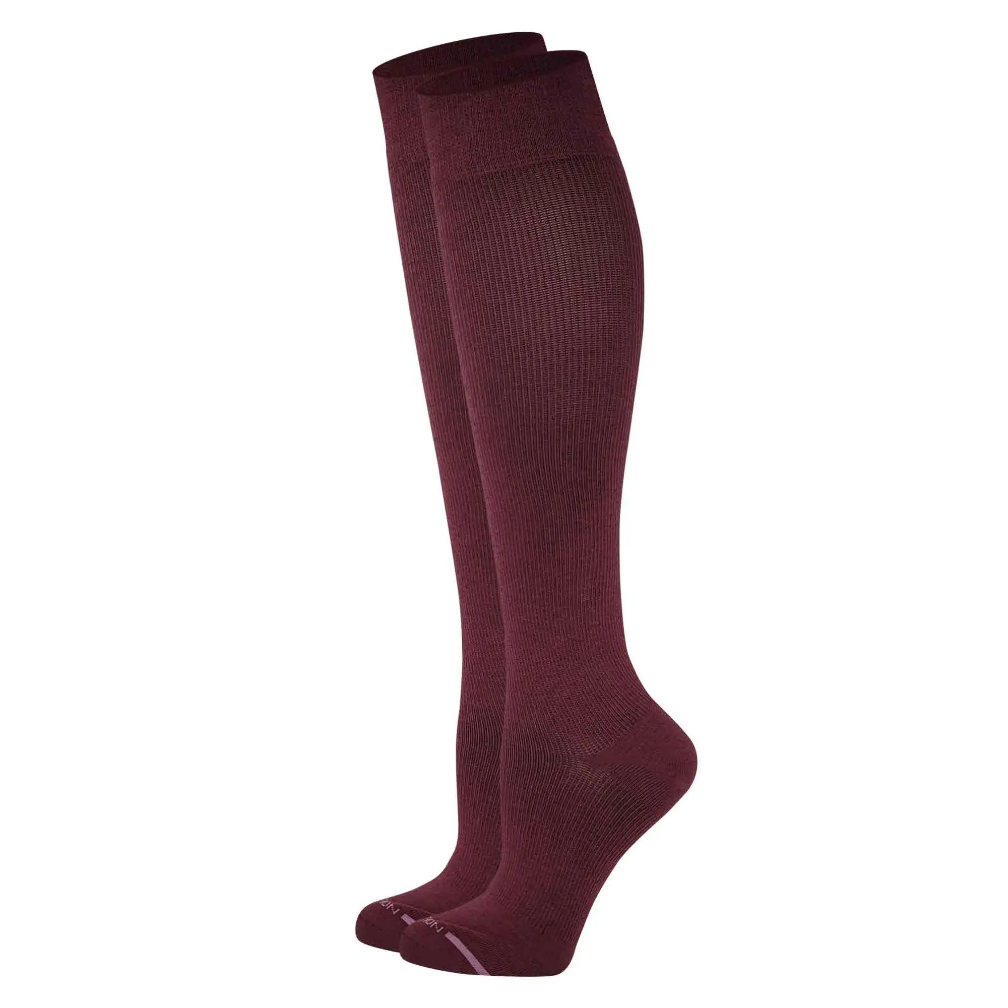 Women's Basic Solid-Color Knee-High Compression Socks - 8-15 mmHg Dr Motion (1 Pair)
