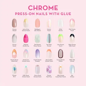 Chrome Press-Ons with Glue