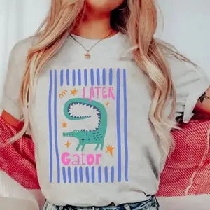 Comfort Colors Cute Later Gator T-Shirt, Sarcastic Tshirt, Alligator Shirt, Crocodile Shirt, Funny Mom Tee TMS