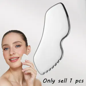 New Stainless Steel Gua Sha Tool | Home Essential | Facial Massage Tool | Suitable for Face, Neck, and Limbs | For Muscle Relaxation | Beauty Massage Tool | Salon Essential | Mother's Day Gift.