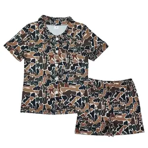 adult woman Old school camo pajamas Sets