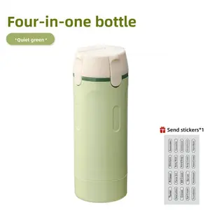 4-in-1 Travel Dispenser Bottle for Toiletries Portable Cosmetic Shampoo Storage Lotion Compact Plastic Container Wholesale Easy Press Smooth Flow bottle ideal