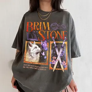 Onyx Snow Fox Quicksliver Comfort Colors Shirt, Saeris Fane Brimstone TShirt, Fae and Alchemy Fantasy Book Tee, Gift For Book Lover