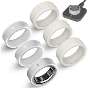 6 Pack Ultra-Thin Cover Compatible with Oura Ring Gen 4/4 Ceramic/Gen 3 Horizon/Heritage/Ultrahuman, Support  with Cover , Anti-Scratch Elastic  Rings Protector Accessories Men Women