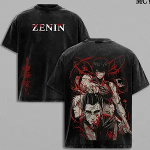 Maki Zenin Jujutsu Kaisen Culling Game Arc Heavenly Restriction Anime Manga Graphic Double Printed Acid Washed T-Shirt, Hoodie, Menswear Heavy Cotton JJK Tee Unisex Oversize Streetwear Vintage P51