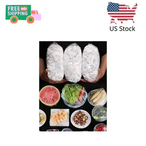 300PCS Elastic Food Covers Fresh Keeping Bags Disposable Stretchable Bowl Covers Universal Kitchen Wrap Seal Bags