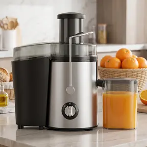 Cold press juicer, 3-inch feed chute, powerful 150 N·m motor, simple operation, slow masticating juicer, fits whole fruits and vegetables.
