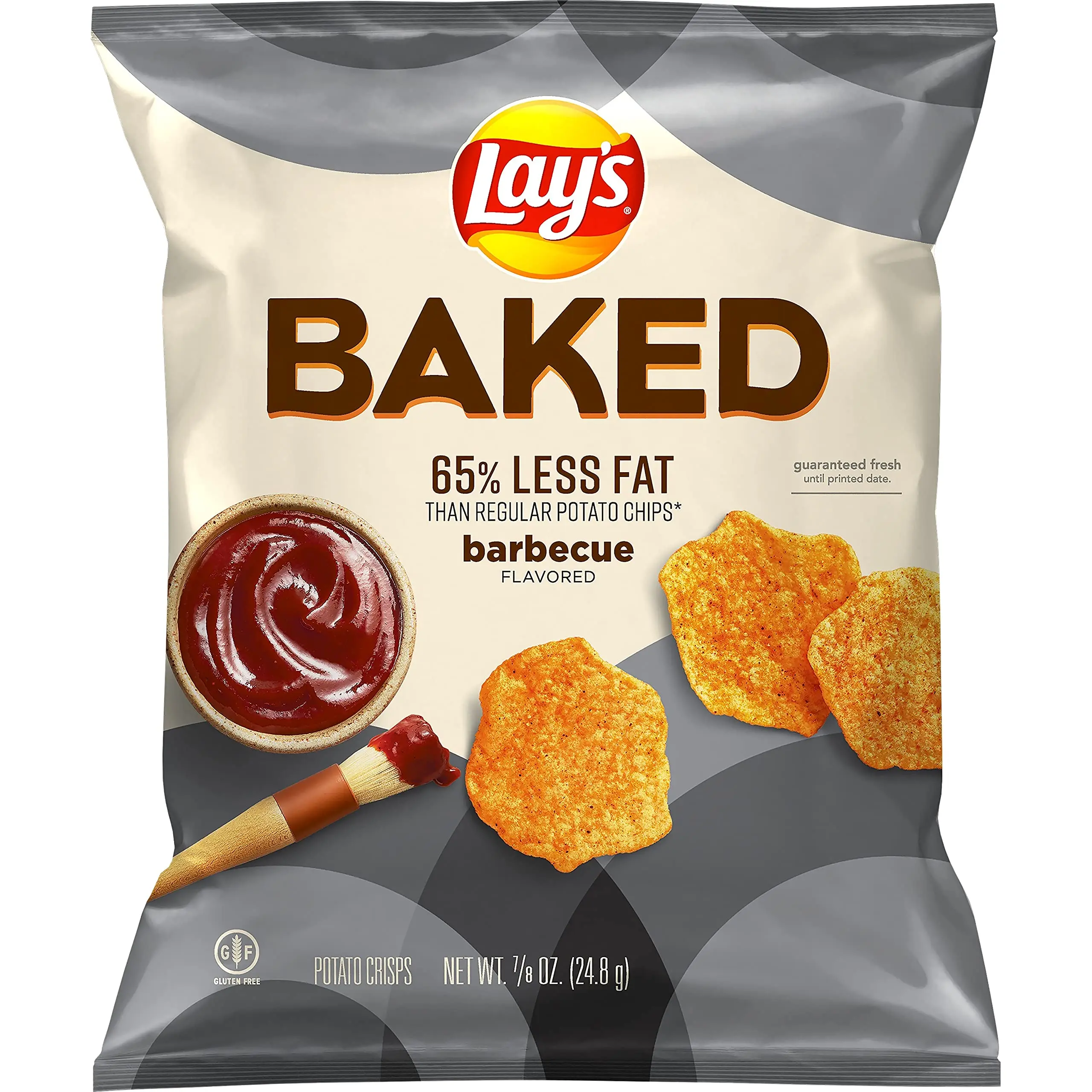 Baked Lay's Barbecue Potato Chips, .875 Oz, 6 Bags