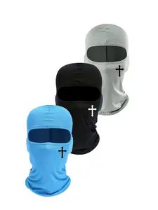 2 Pieces/1 Piece Arrow Cross Print Unisex Outdoor Cycling Balaclava Hat, Cycling Cap, Casual Fitted Design for All Seasons, Comfortable Woven Fabric