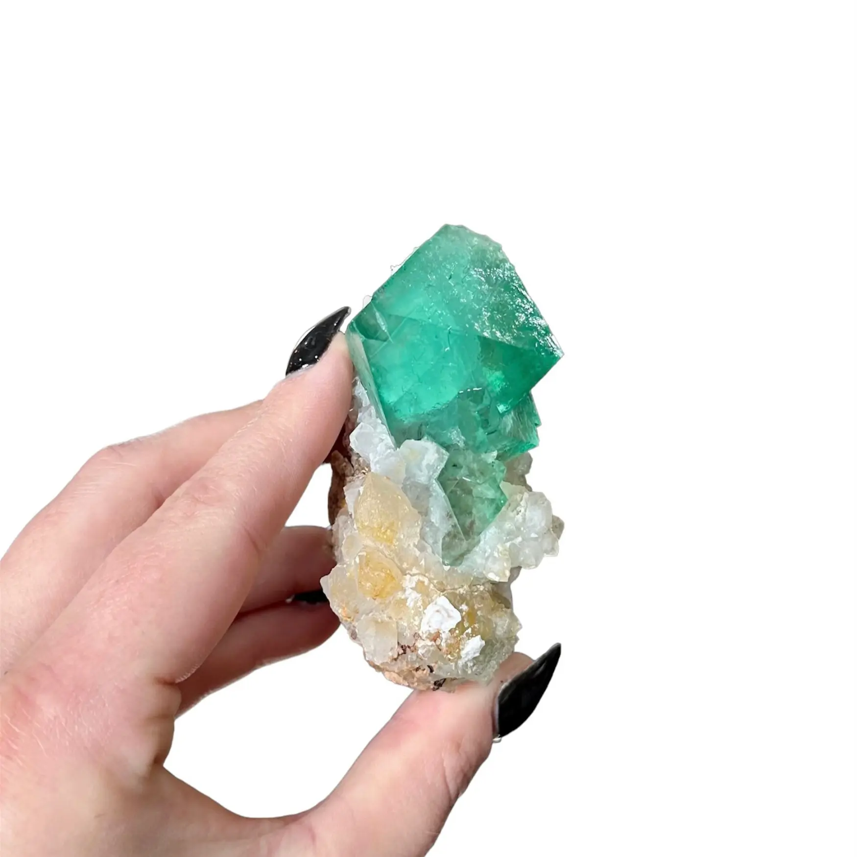 Mint Green Fluorite & Quartz- Riemvasmaak, Northern Cape Province, South Africa