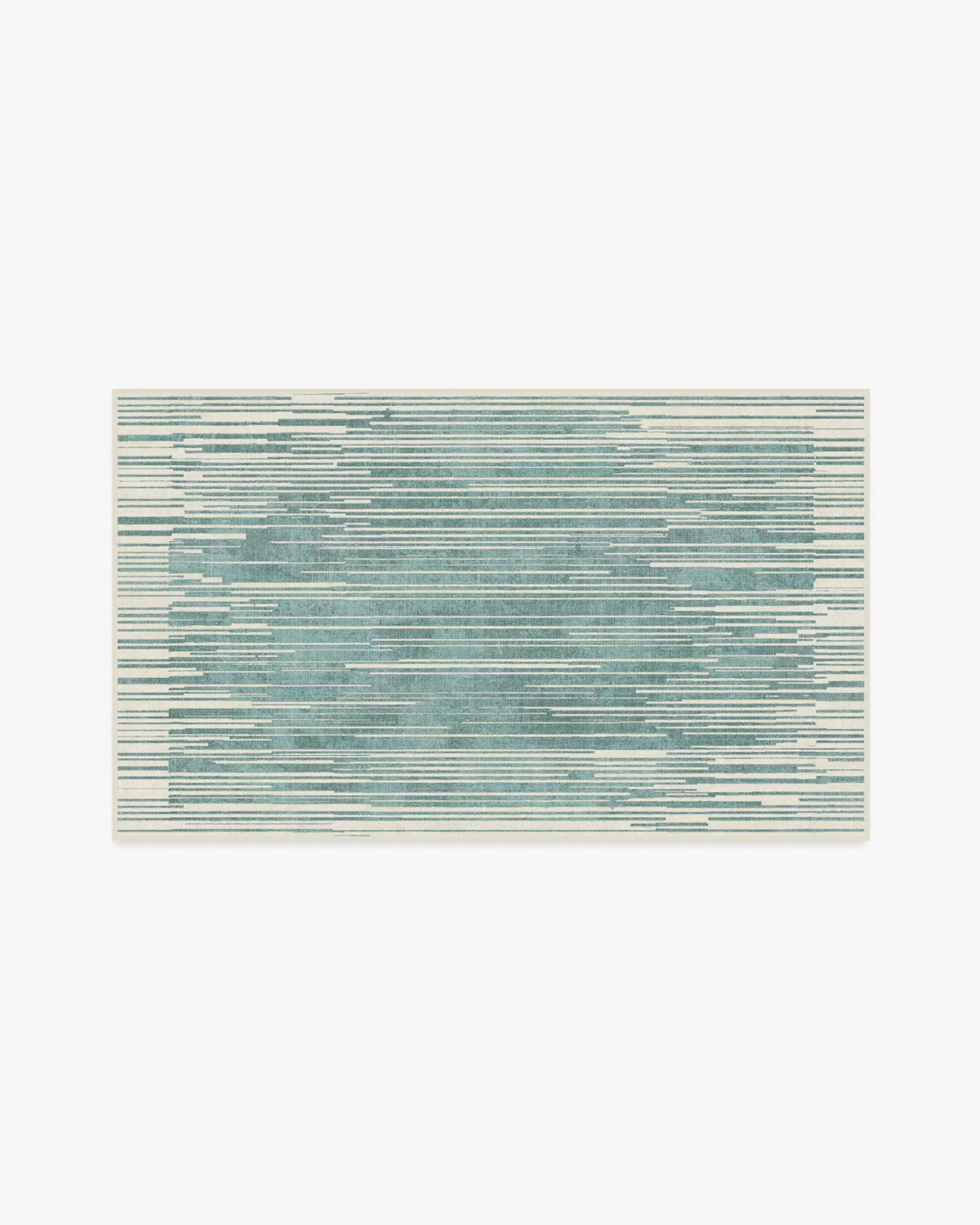 Striated Border Blue Flatwoven Rug
