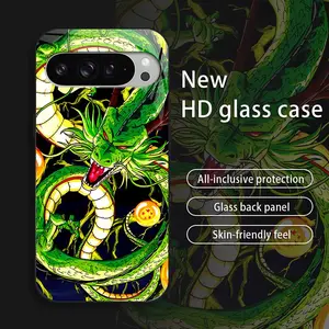Suitable for [Google Pixel 9 Pro Xl] New creative dragon pattern dragon head mobile phone case HD glass mobile phone case affordable anti-fall and anti-fingerprint-888