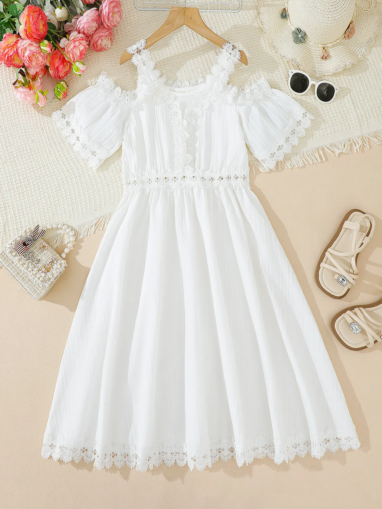 Ready Stock Elegant Tween Girls' all white clean girl clothes girly clothing Lace-Trimmed Off Shoulder White Dress - Perfect for Weddings, Beach Vacations, and Summer Events 42502007 - TikTok Shop Ready Stock Elegant Tween Girls' all white clean girl clothes girly clothing Lace-Trimmed Off Shoulder White Dress - Perfect for Weddings, Beach Vacations, and Summer Events 42502007 - TikTok Shop
