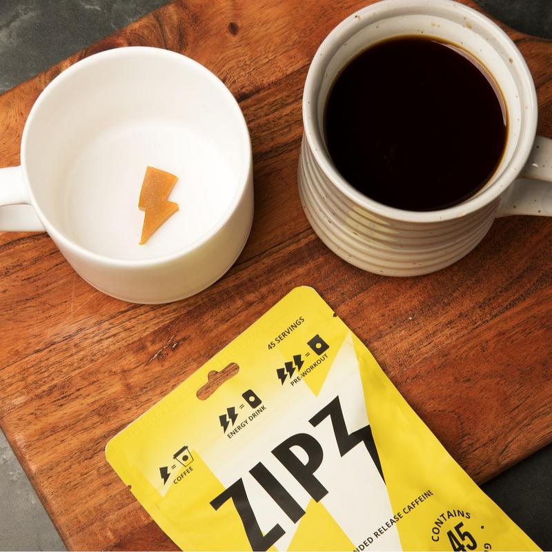 ZIPZ World's Longest Lasting Energy Gummies - 45 Servings, Gluten-Free, Vegan, Non-GMO, Gelatin-Free, Decadent Citrus Flavor, 75mg Caffeine per Gummy Beverage Vitamin