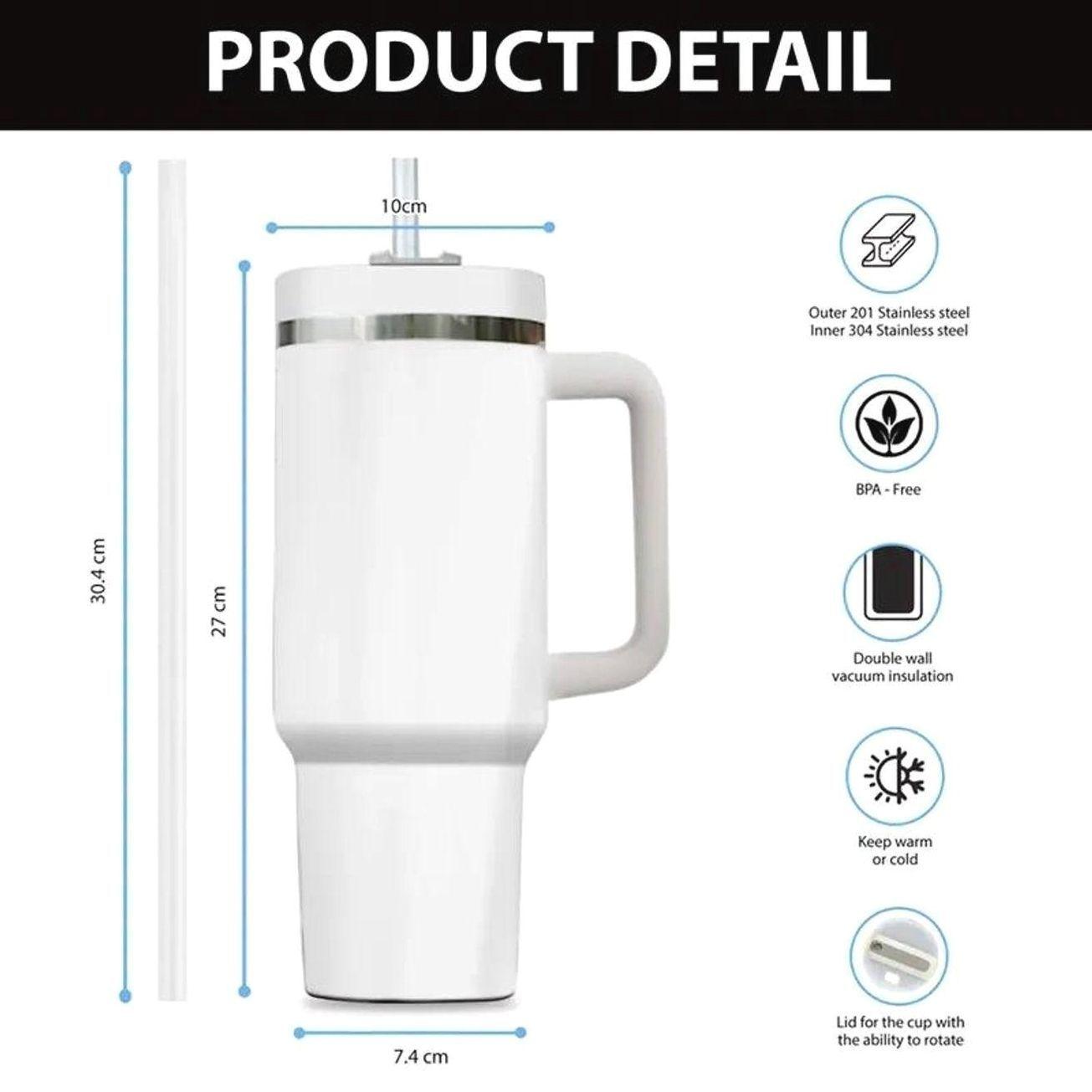 Broly Dr Super Legendary Saiyan Energy 40oz Stainless Steel Insulated Tumbler Mug with Handle & Straw Dragon Fans