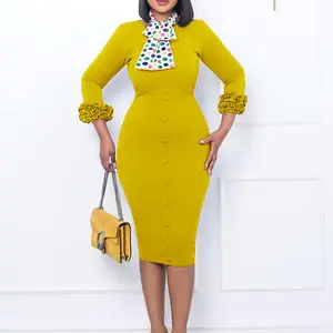 2025 New European-American Women's Casual Solid Color Slit Bodycon OL Pencil Skirt Set - High Waist, Ruffle Cargo Capris, Gingham Check Pants, Yellow Tie Bottoms, Sleeveless Lace-Up Spaghetti Strap A-Line Tank Skirt