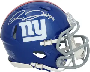 Theo Johnson New York Giants Autographed Riddell Speed Mini Helmet - Fanatics Authentic Certified