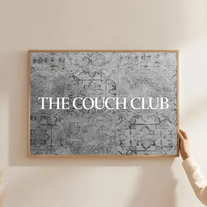 The Couch Club Horizontal Matte Posters Trendy Wall Art Unframed Decor Poster