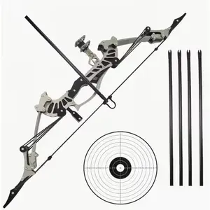Premium 16.5-Inch Mini Hero Bow and Arrow Set for Adults, Archery Toy Set with 4 Arrows, Target and Arrow Storage, Perfect for Indoor & Outdoor Entertainment, Ideal Gift for Friends and Family