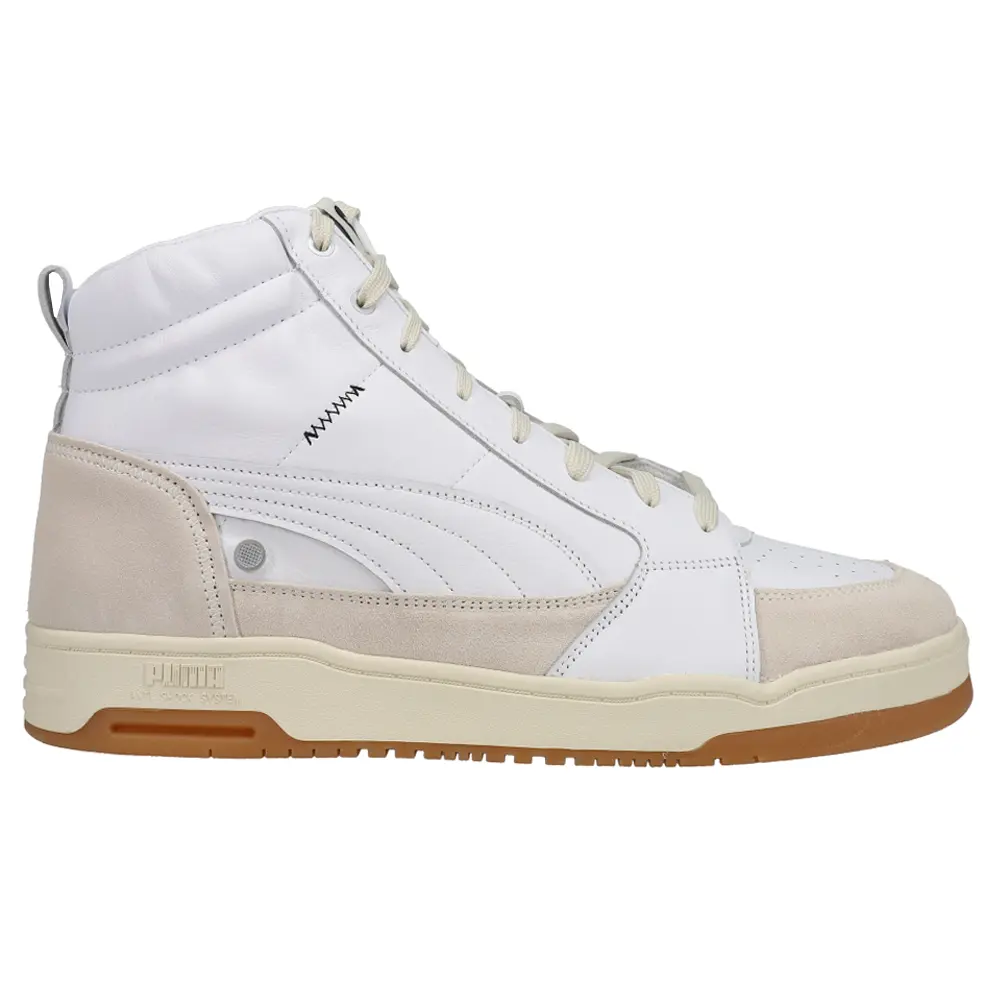 PUMA Mens X Ami Slipstream Mid Lace Up Sneakers Shoes Casual - Off White, White