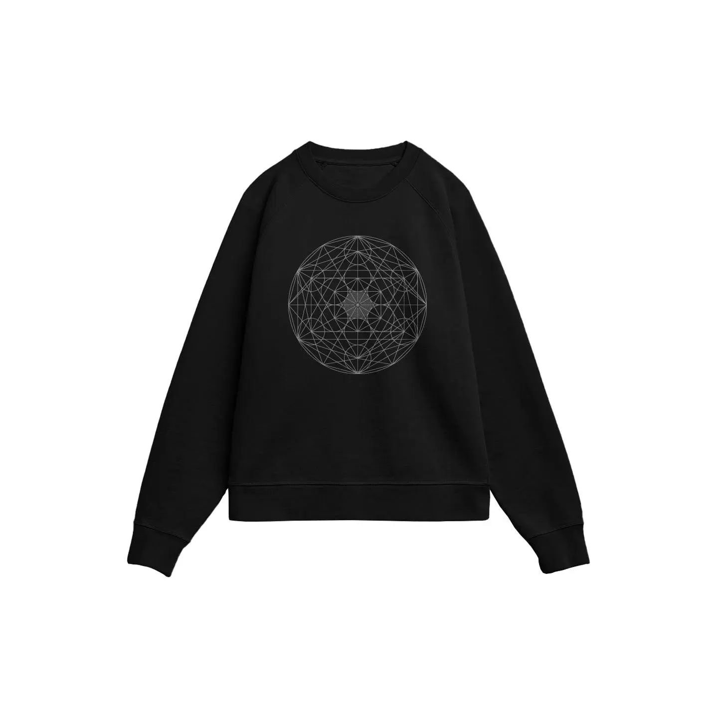 Men's Oversized Round Neck Ultra-Heavyweight French Terry Crew Sweatshirt - 100% Organic Cotton, Casual Menswear, Loose-Fitted, Eco-Conscious, Artistic Genetics of the Universe Design Unisex Top