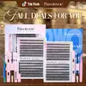 Pawotence Upgrade DIY Lashes Cluster Kit, 280pcs 30D-40D D Curl Wispy 9-16mm Individual False Eyelashes (Soft Real-Lash-Mimicking Texture), Bond & Seal, Remover, Tweezers for Self-Use (Invisibility & Thickness)