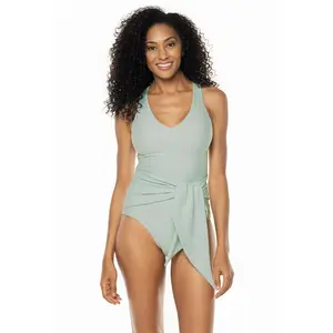 Wrap Swimsuit | Misty Aqua