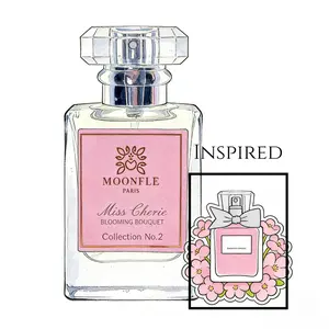 No.2 Blooming Bouquet 2014 Floral TOP:Italian Mandarin Orange Peach  Middle: Peony Freesia Chinese Osmanthus  Base: White M-usk Cedarwood Size: 30ML 1oz Women Long Lasting Oil Base Fragrance Parfume MOONFLE PERFUME