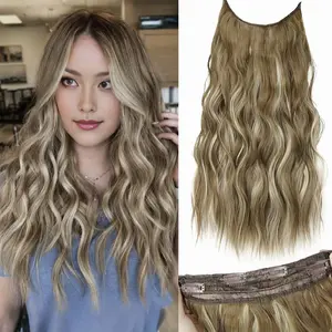 [Plodon] Non-Slip & Secure One-Piece Clip-in Hair Extension — The Ultimate Styling Tool. Long, Voluminous, and Elegant Large Waves — Exuding a Gentle Charm. Blends Naturally & Easy to Maintain — Exclusively for Women.