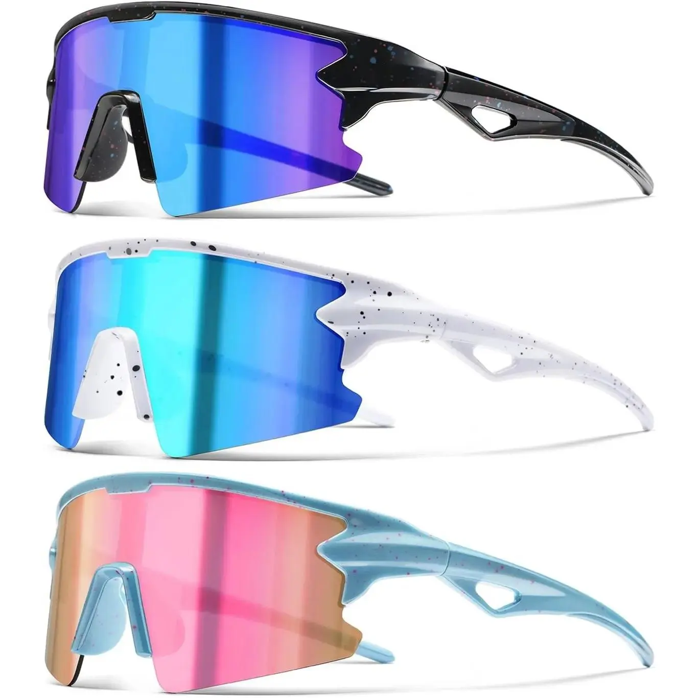 Youth Baseball Sunglasses for Boys Girls Kids Sports Sun Glasses Softball Cycling UV400 Protection Ages 3-14