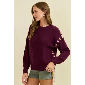 Contrast Thread Sweater