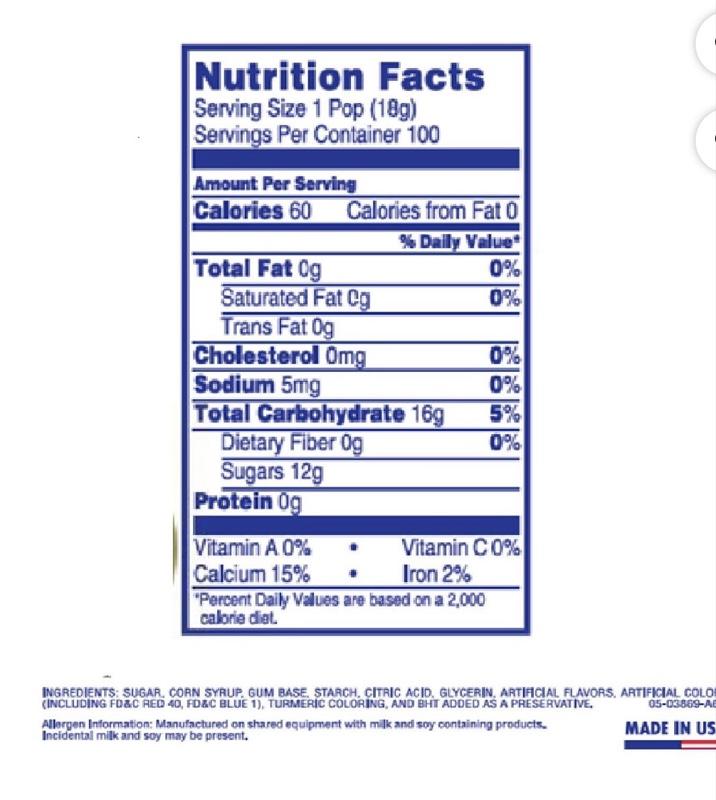 Blow Pop Assorted Mix 100 pcs - 2 Tastes in 1 - Watermelon, Apple, Grape, Strawberry - 3.09 oz (87.5g)