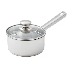 Mainstays 1 qt Oven Safe Stainless Steel Saucepan with Straining Lid