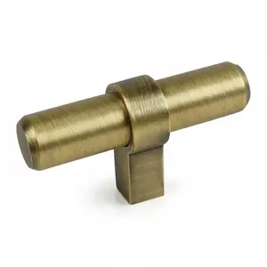 Cosmas 181BAB Brushed Antique Brass Euro Style T Bar Knob