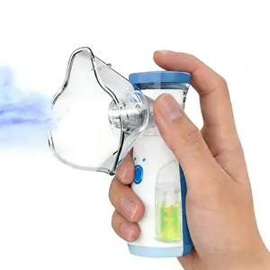 1PCS Rechargeable Ultrasonic Handheld Mist Sprayer withBuilt-in 400mAh Battery, Includes Mask & Mouthpiece,Compact & Self-Cleaning, Ideal for Home & Travel Use (Noneed to install batteries.)