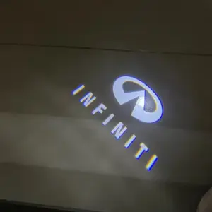 2Pc LED Car Door Welcome Light Shadow Lamps For Infiniti QX60 2014-2017 QX56 2004-2010 JX35 2013-2017 Laser Projector