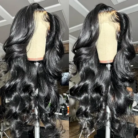 Women's Bling Everyday Human Hair Lace Closure Wig - Female, Glueless Fit, Pre-Plucked, Transparent HD, Body Wave, 5x5/7x5/6x4/9x6 Sizes, 30/32in Ready-to-Go Frontal Wig for Black Women