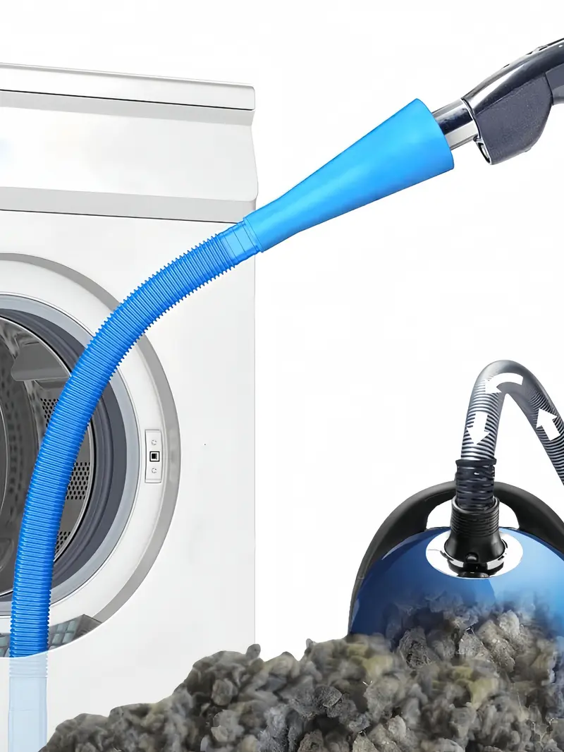 LMMAKE Dryer Vent Cleaner Kit with Universal Connector for All Vacuum Cleaners and Hose Attachments - Flexible Suction Settings & Safety Solution