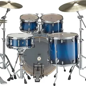 Yamaha Stage Custom Birch 5pc Drum Shell Pack With a 22" Kick Drum and 14” Snare Drum in Deep Blue Sunburst